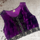 Barbara Wikaira Velvet Crop Top Size 12