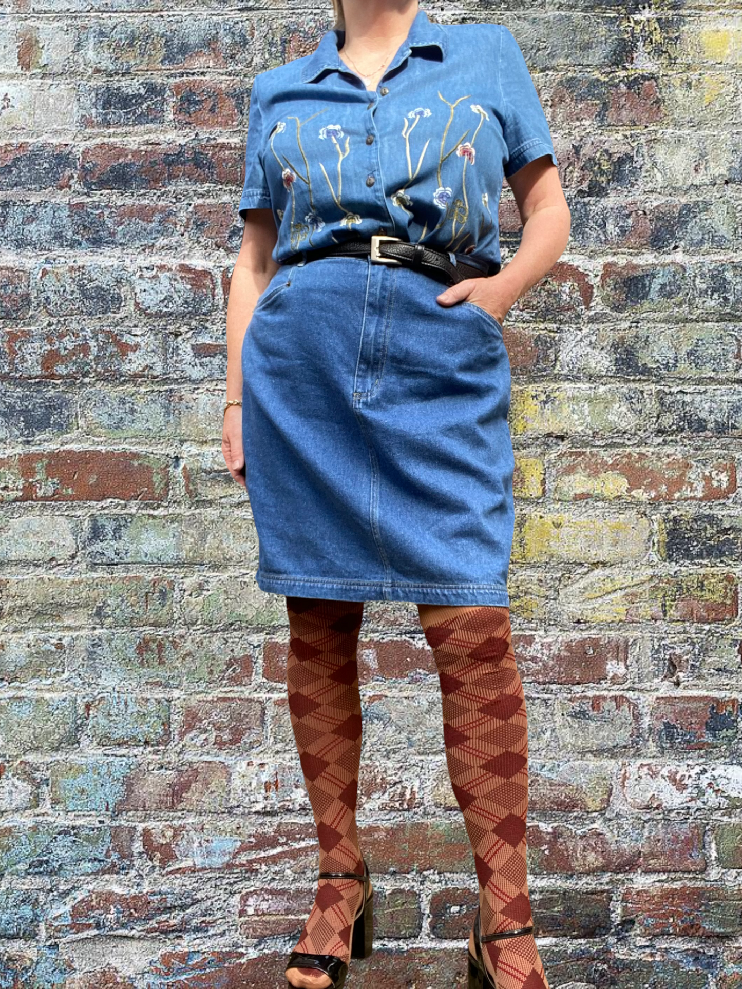 Denim & Co Denim Skirt Size 14