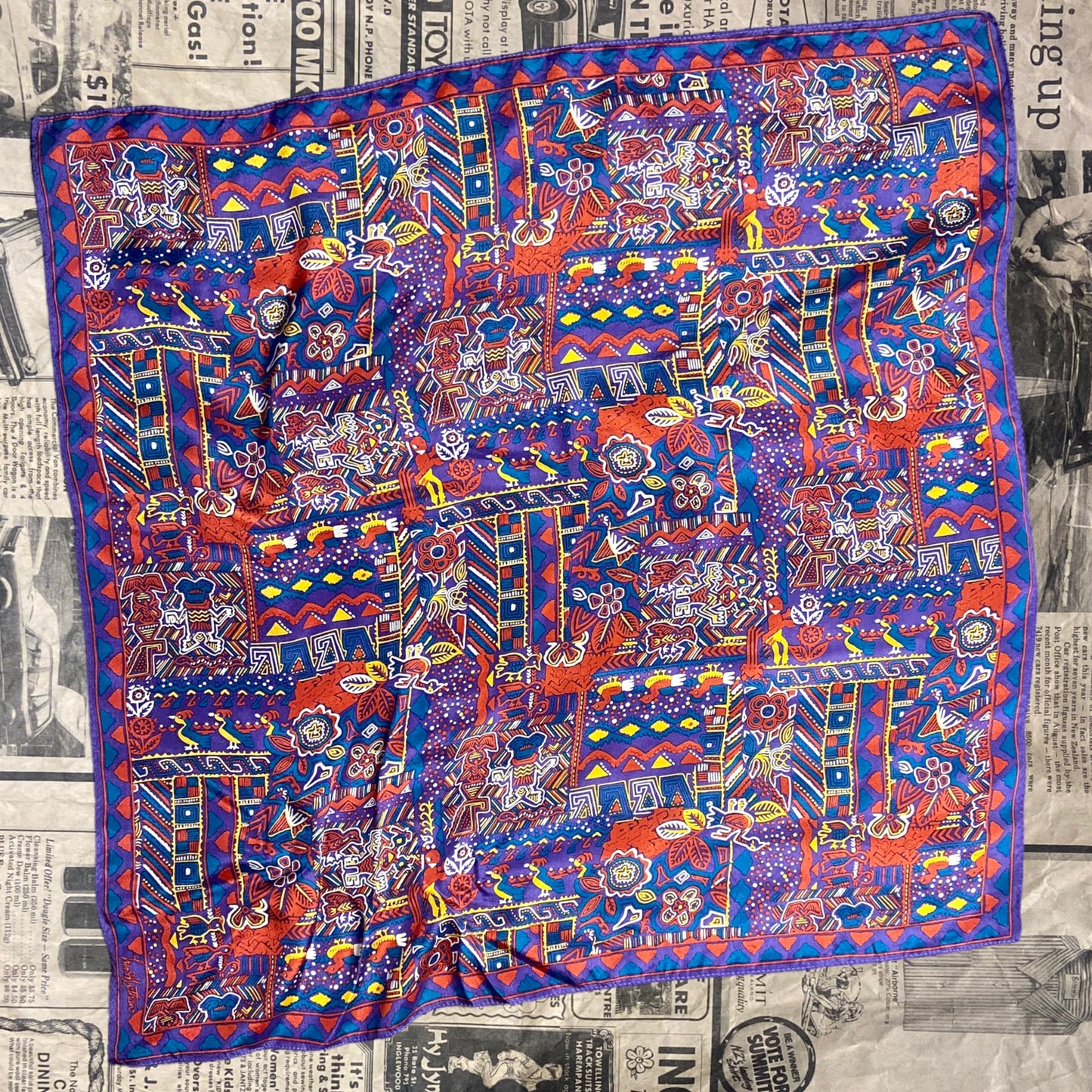 Aztec Silk Scarf