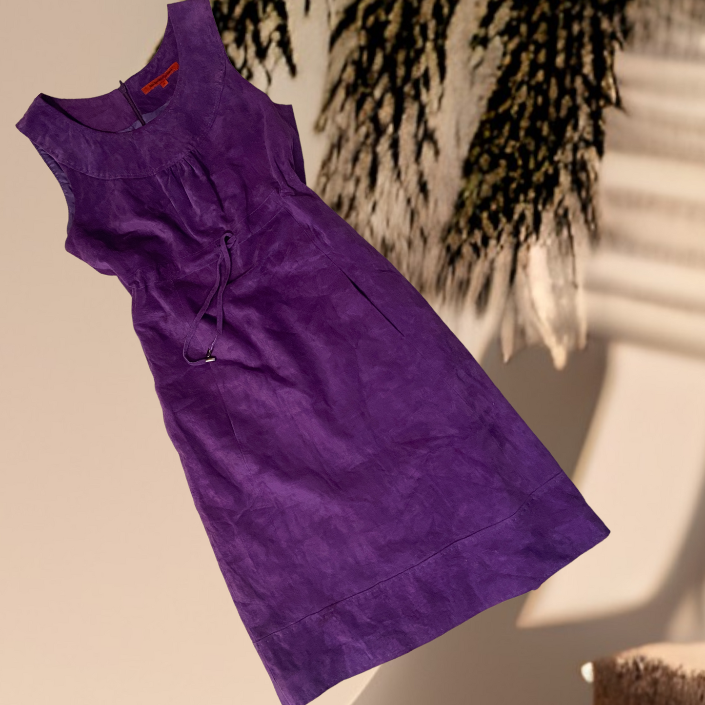 Donna Purple Suede Dress Size 10