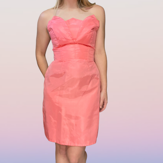 Peachy Princess Prom Dress Size 6-8