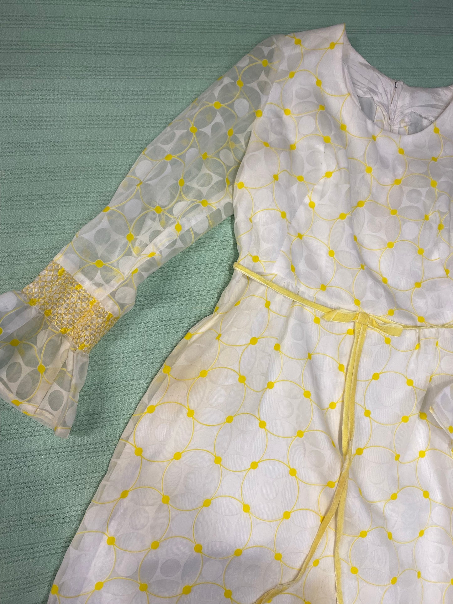 60's Geometric Babydoll Dress