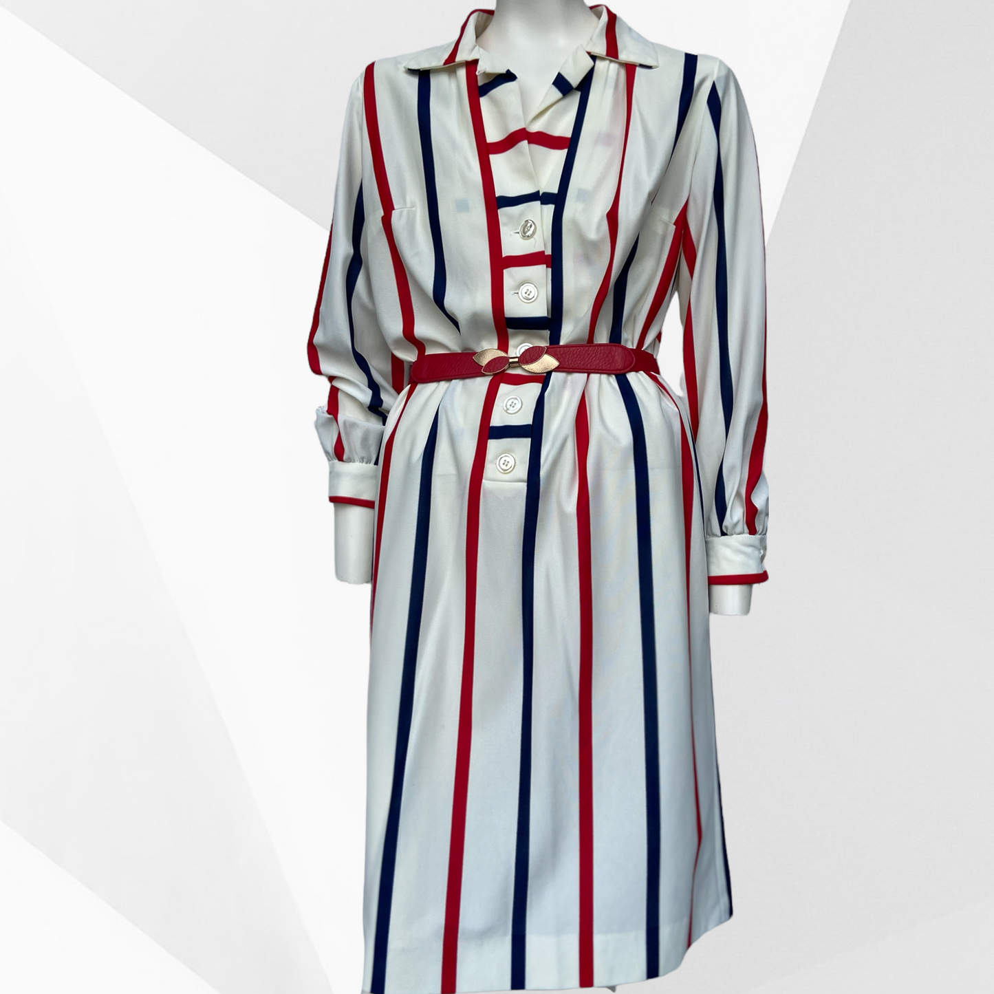 Beatrice Striped Retro dress
