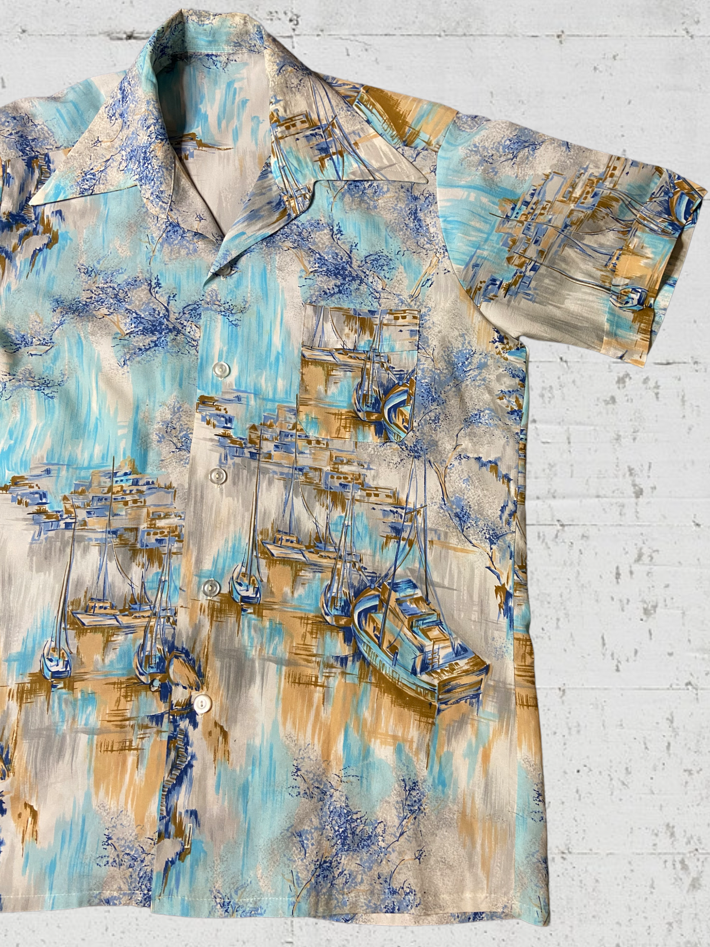Geoff Water Colour Boat Shirt