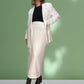 Carla Classic White Skirt Suit