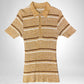 Eddie Ribbed Knit Polo