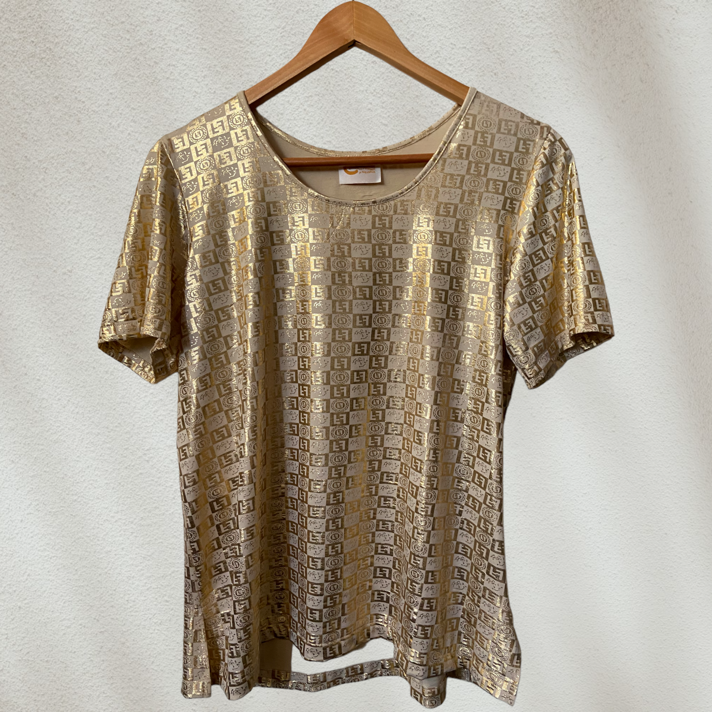 Gretta Gold T shirt Size 12-14