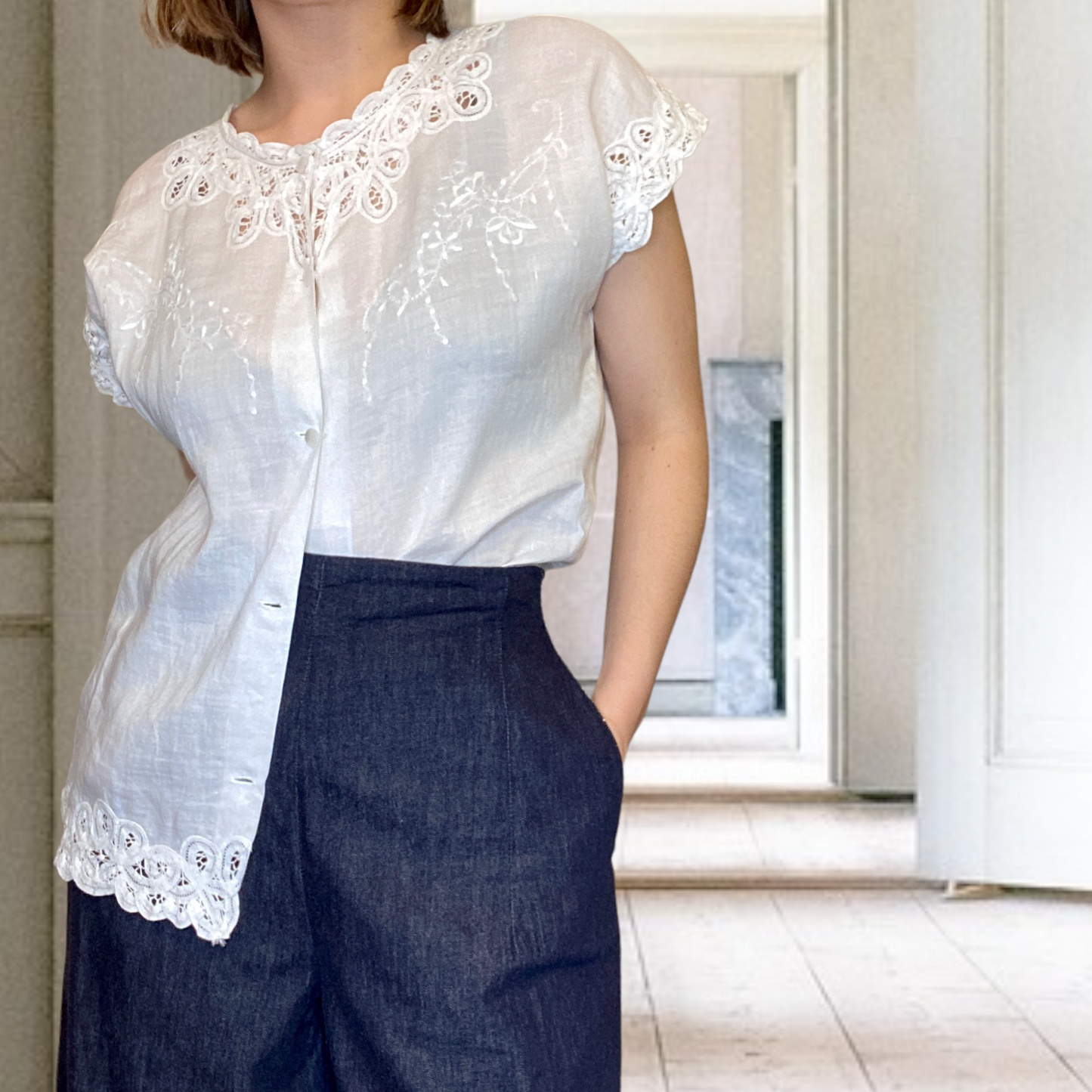 Verity Battenberg Blouse Size 10-12