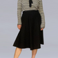 Bluvi Black Wool Skirt Size 10